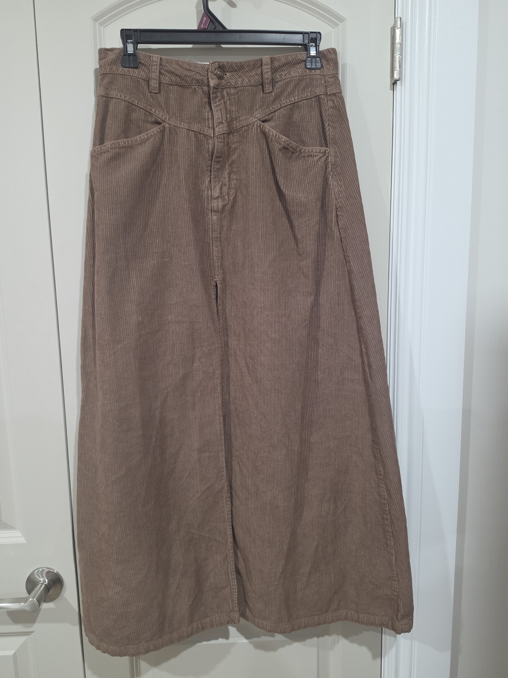 Free People Come As You As Corduroy Maxi Skirt GUC Size 2 - Picture 7 of 13